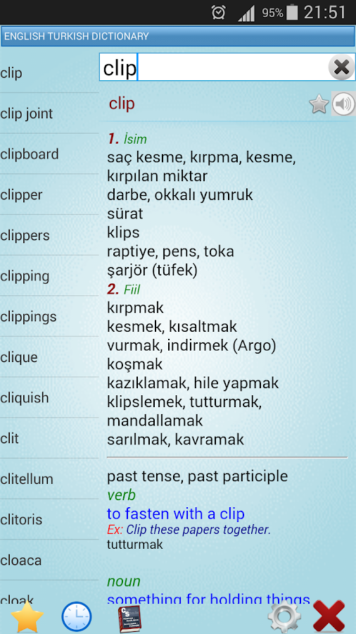 turkish to english dictionary free