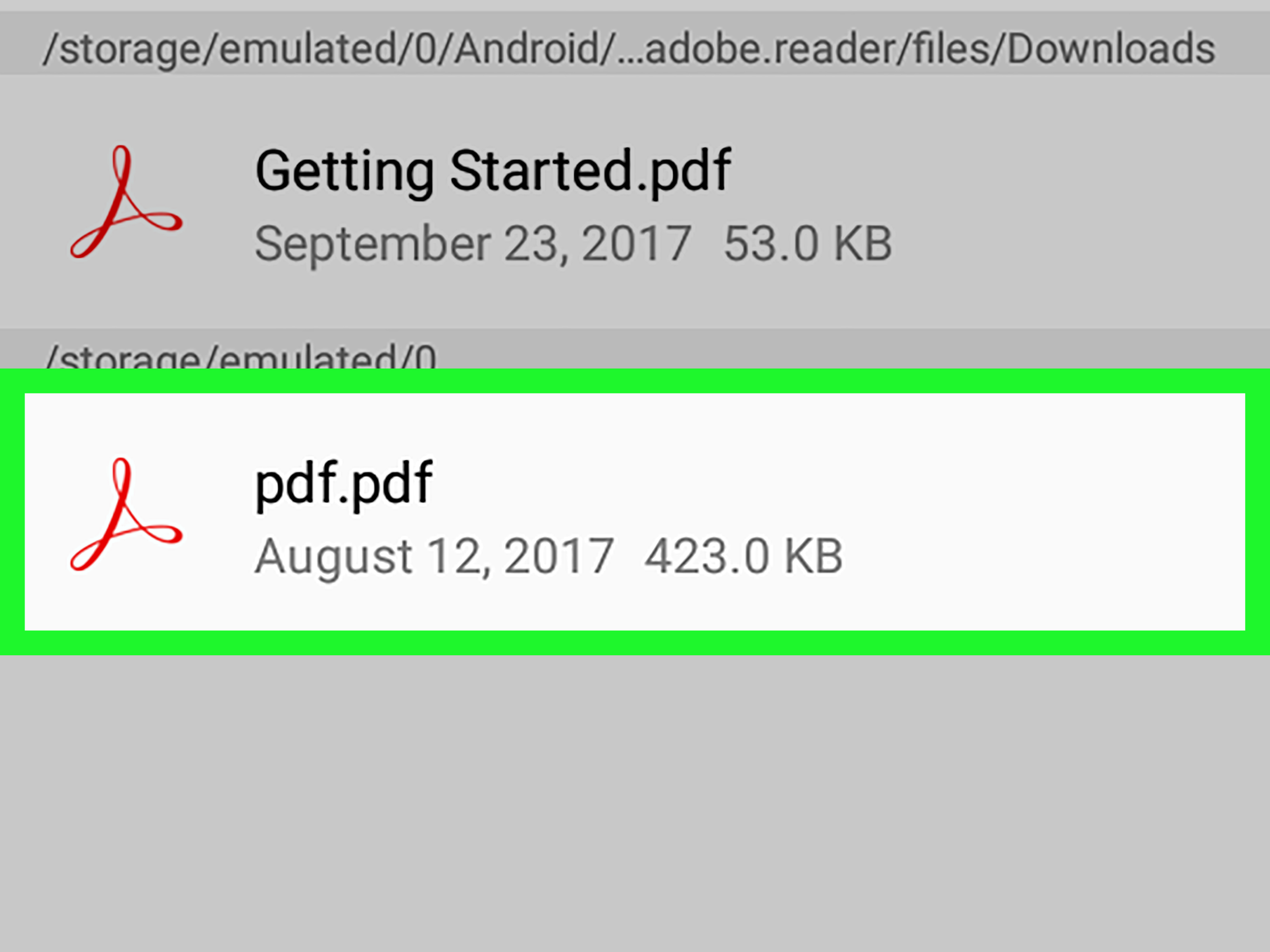 open pdf file in android