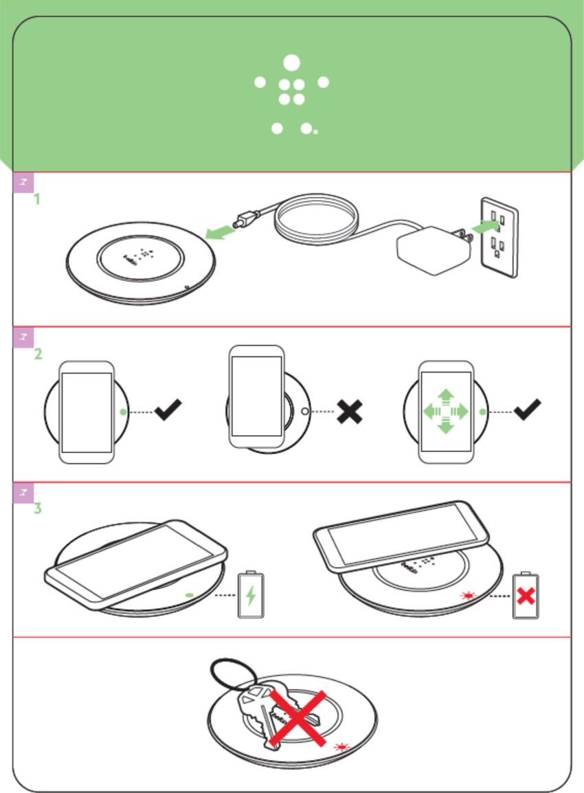 vibrant wireless charging pad instructions