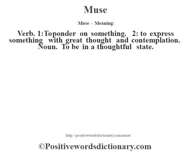 muse meaning urban dictionary