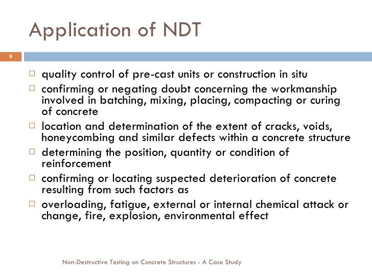 non destructive testing methods and applications pdf