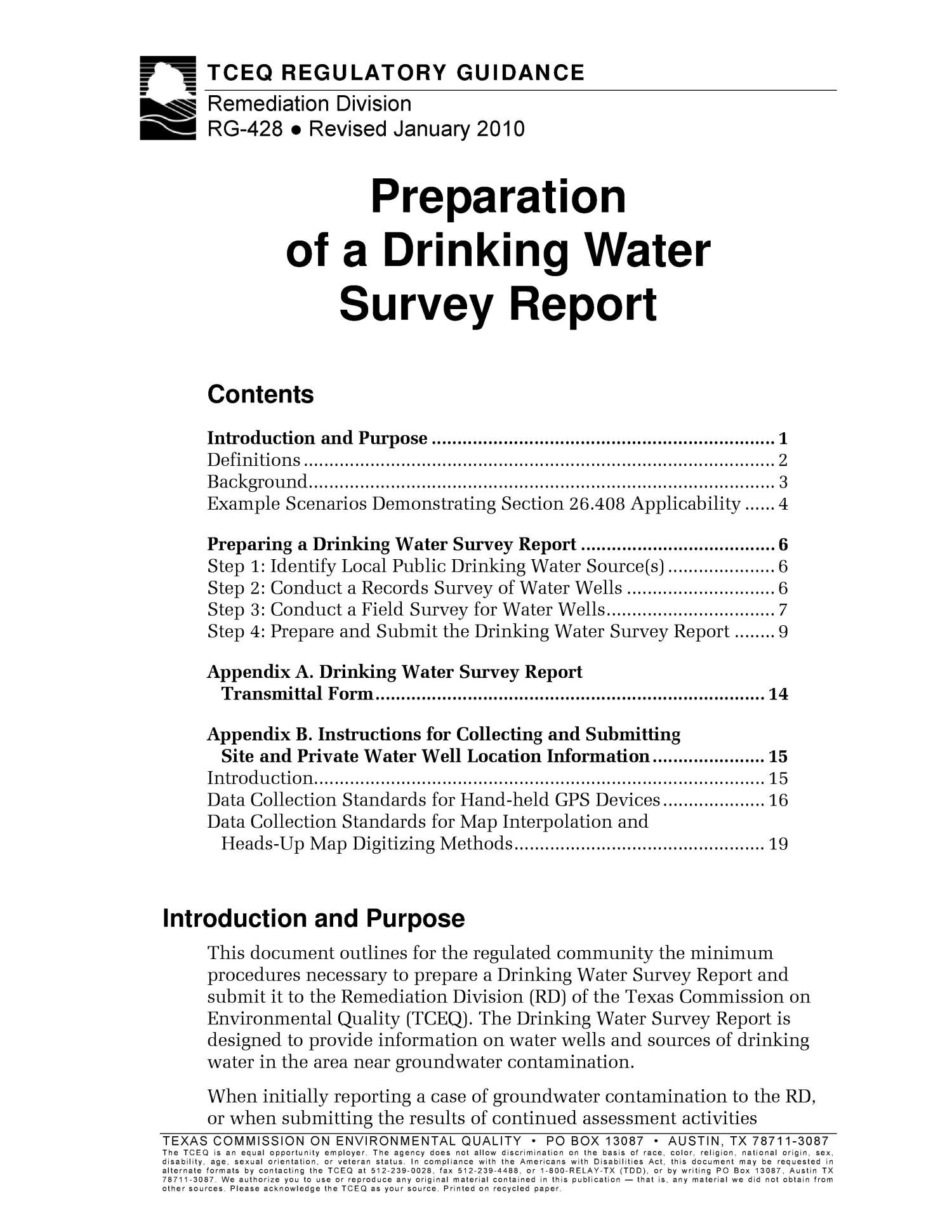 survey report writing sample for students