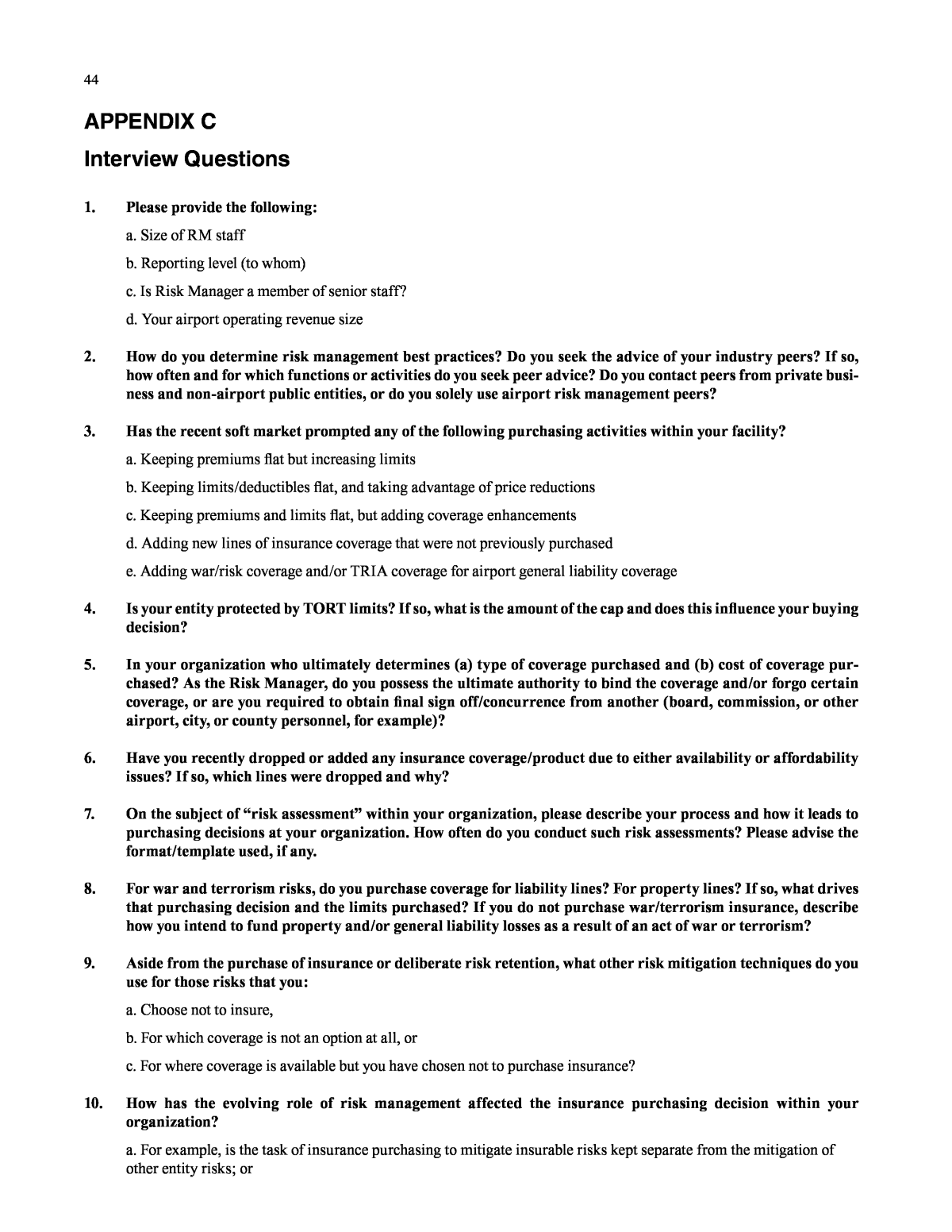 risk management interview questions and answers pdf